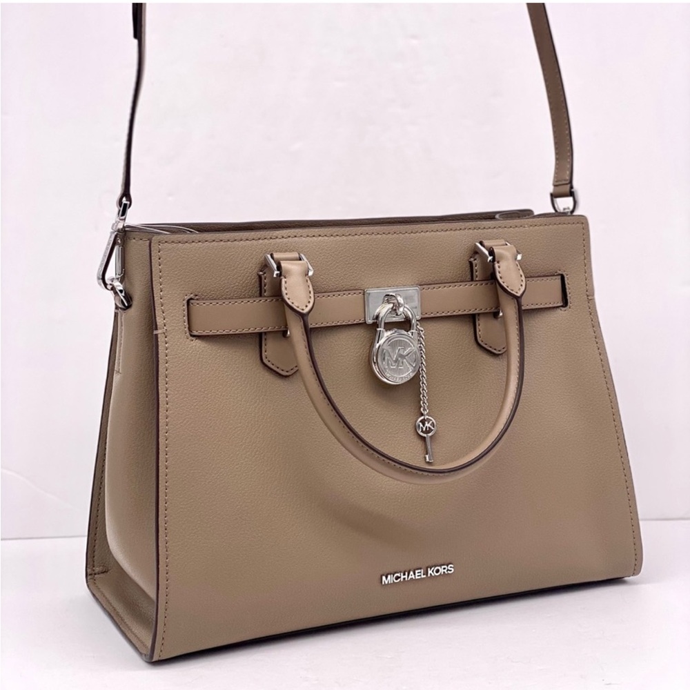 Michael Kors Hamilton Medium Satchel Crossbody Bag Dusk Color - Picture 6 of 9